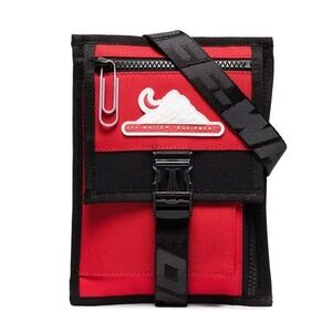 Off-White Black and Red Belt Bag